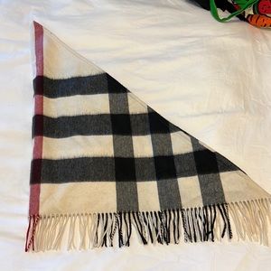 Burberry cashmere triangle scarf